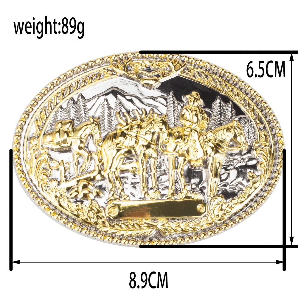 Horse Decorative Leather Belt Cowboy