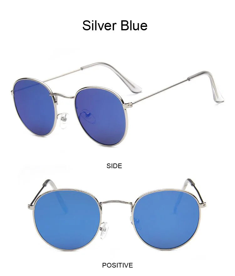 Classic Round Sunglasses UNISEX Vintage Small Frame Driving Sun Glasses