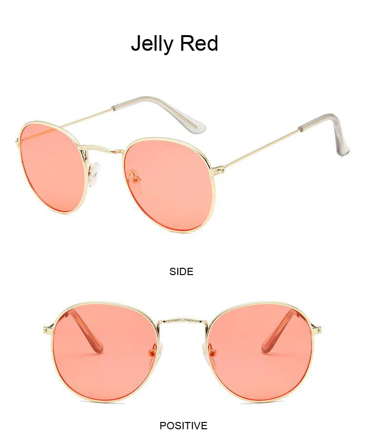 Classic Round Sunglasses UNISEX Vintage Small Frame Driving Sun Glasses