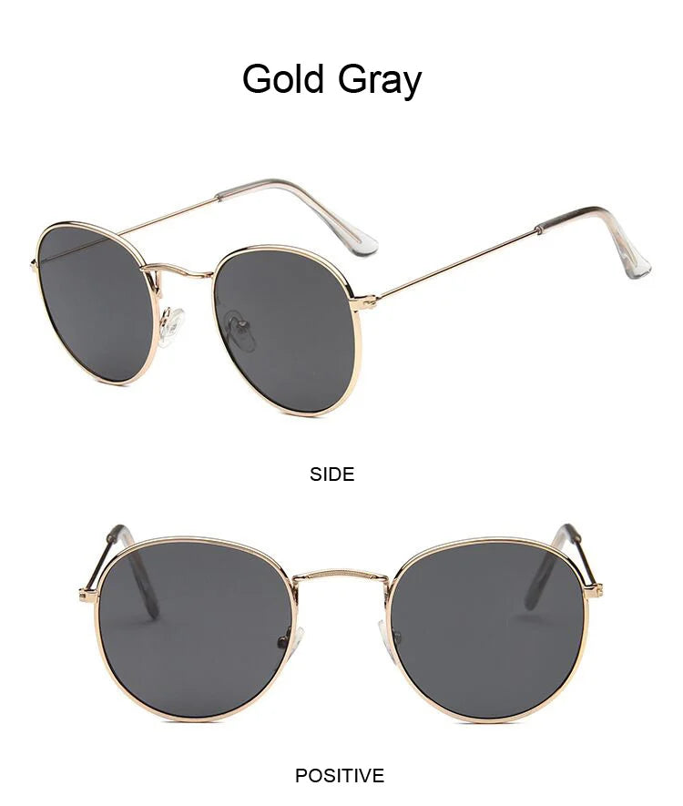 Classic Round Sunglasses UNISEX Vintage Small Frame Driving Sun Glasses