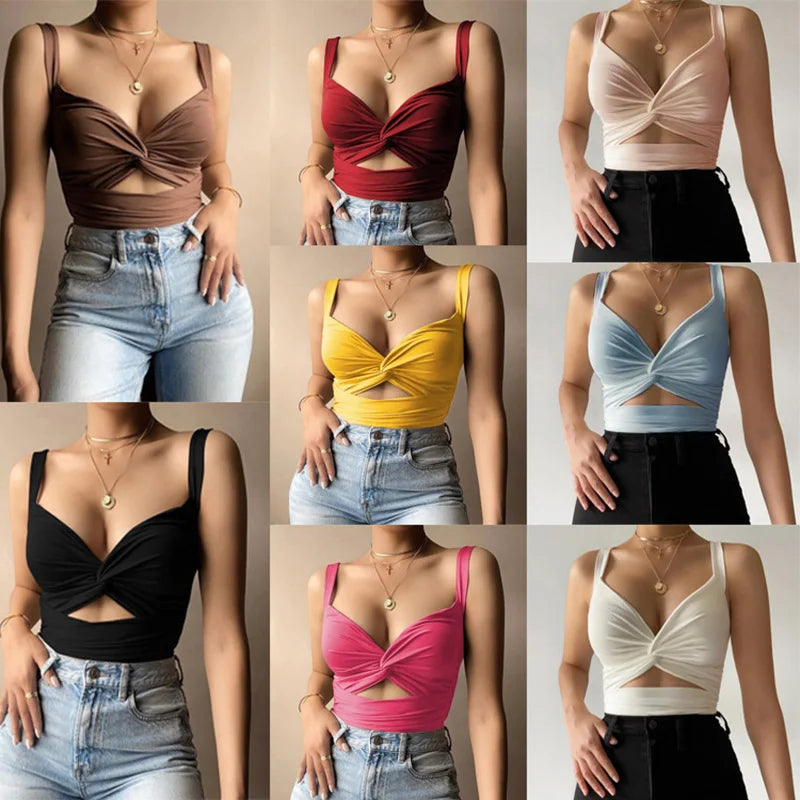 Sexy Sleeveless Crop Tops