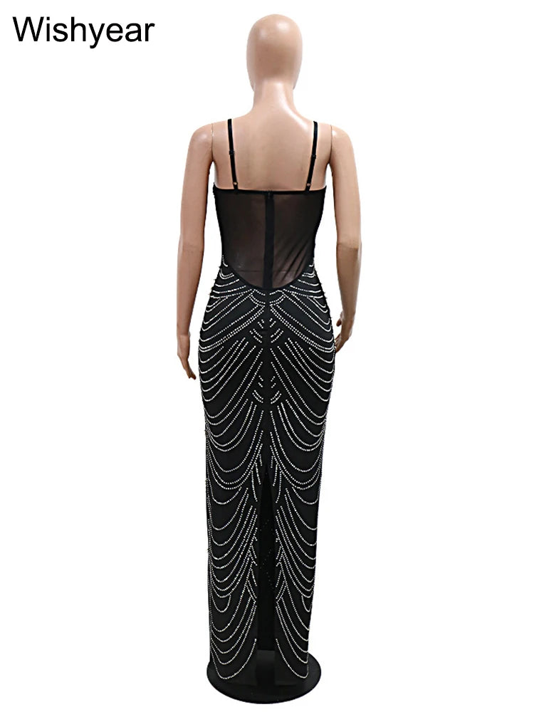 Rhinestone Celebrities Gown