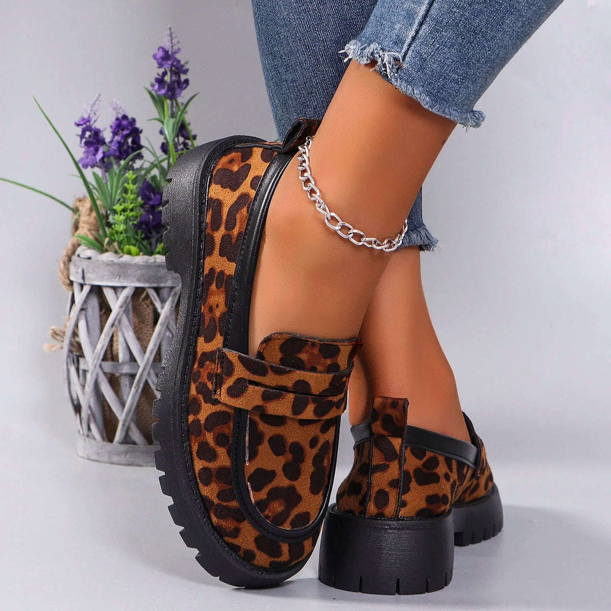 Leopard Loafers