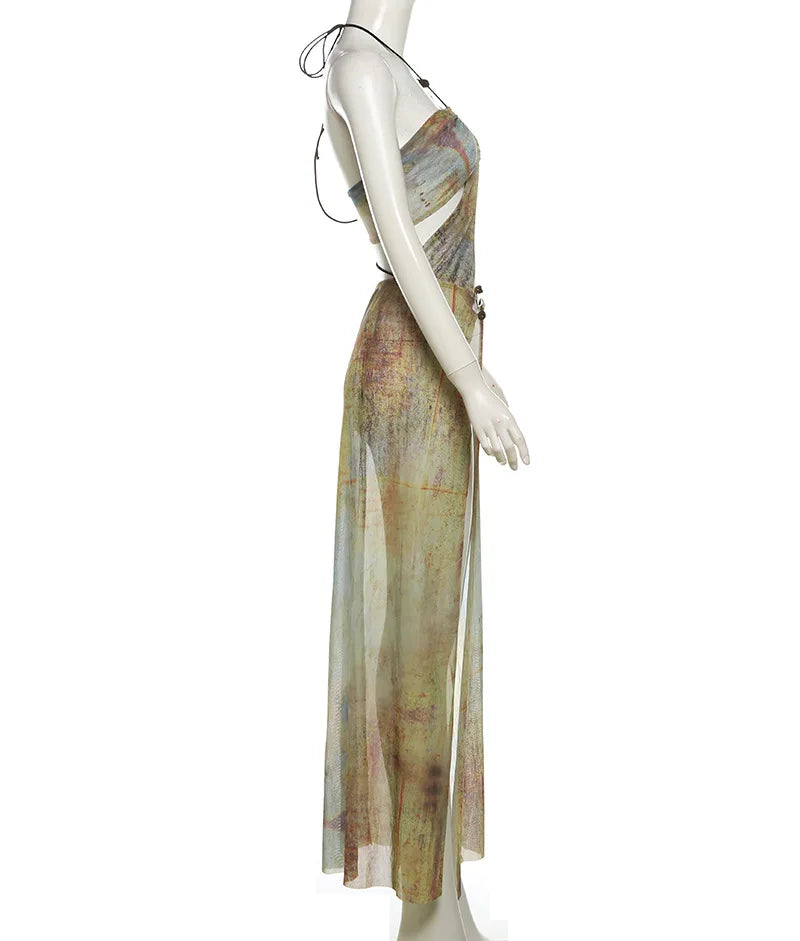 Tie Dye Vacation Maxi Dress
