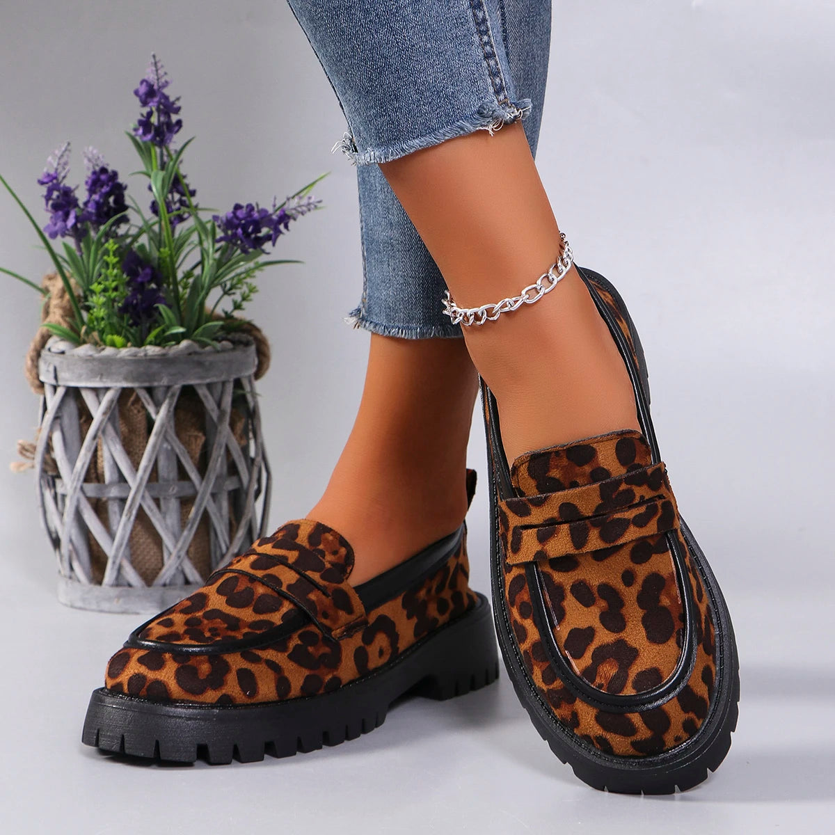 Leopard Loafers