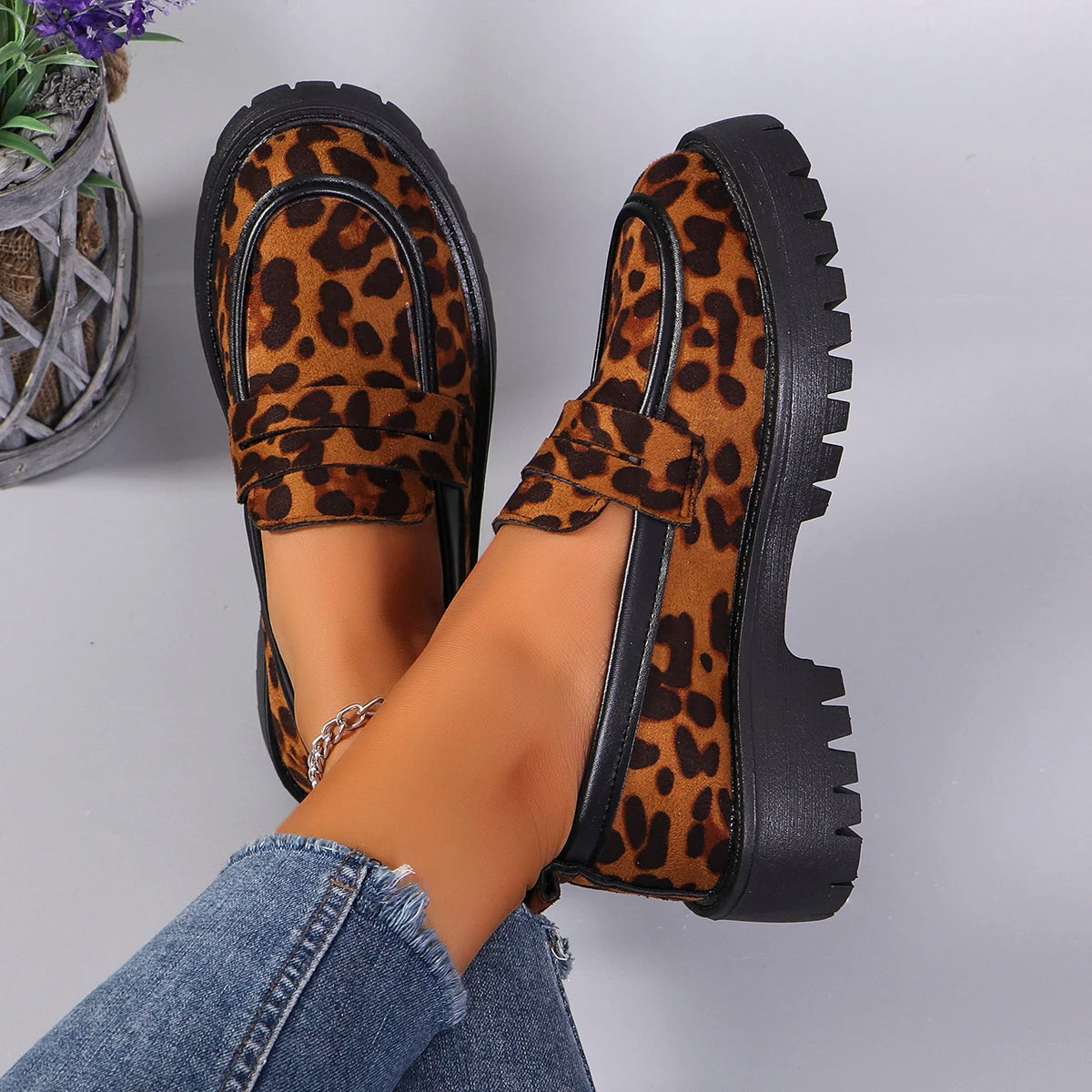 Leopard Loafers