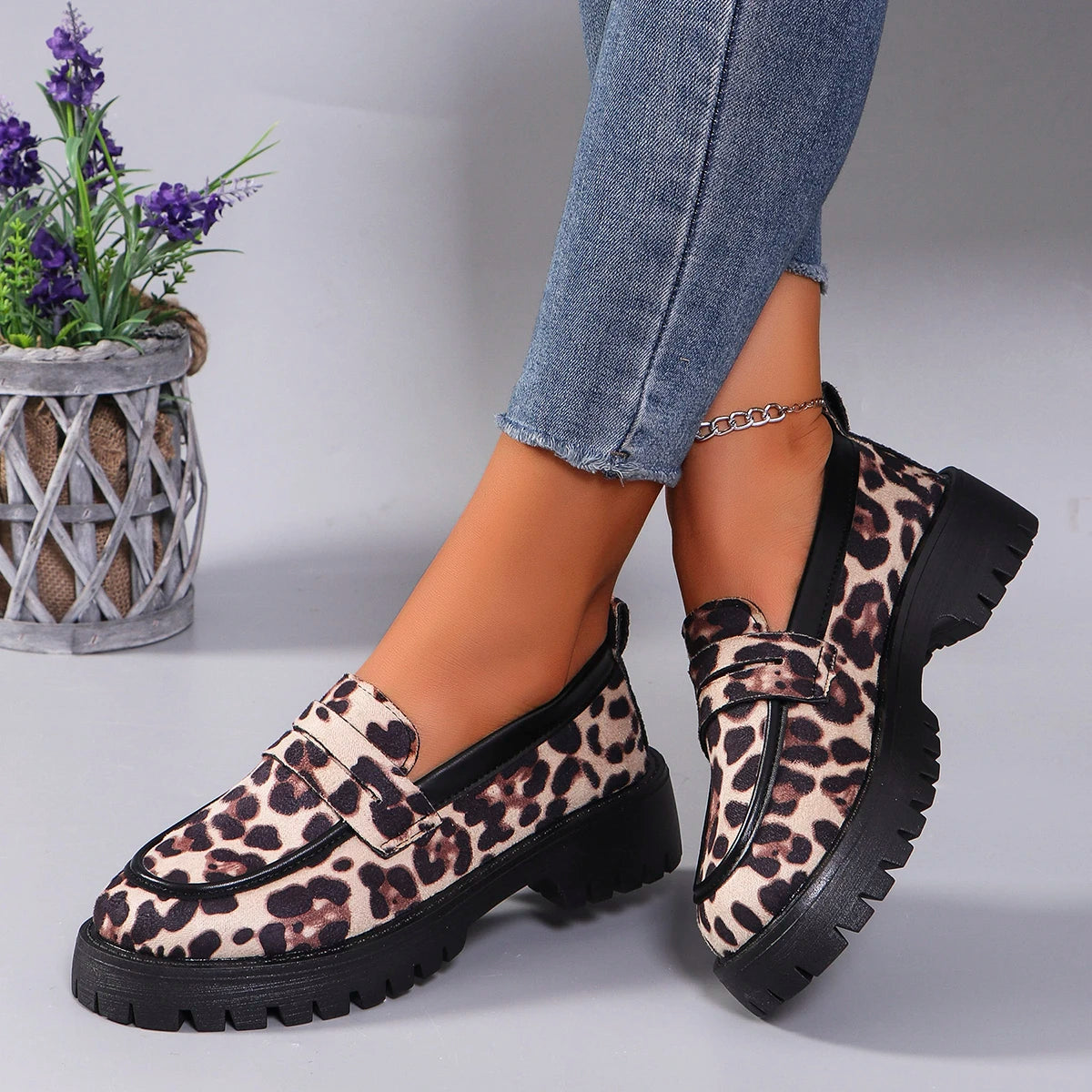 Leopard Loafers