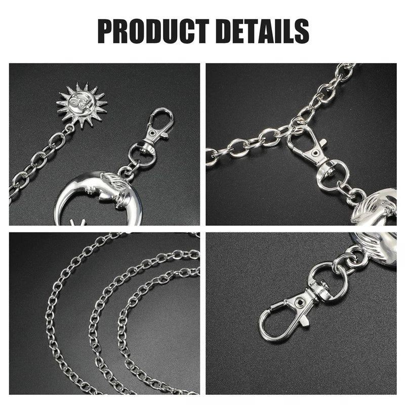 Sun Waist Chain Metal Belts For Women Dress Jewelry Waist Chain Waist Belts