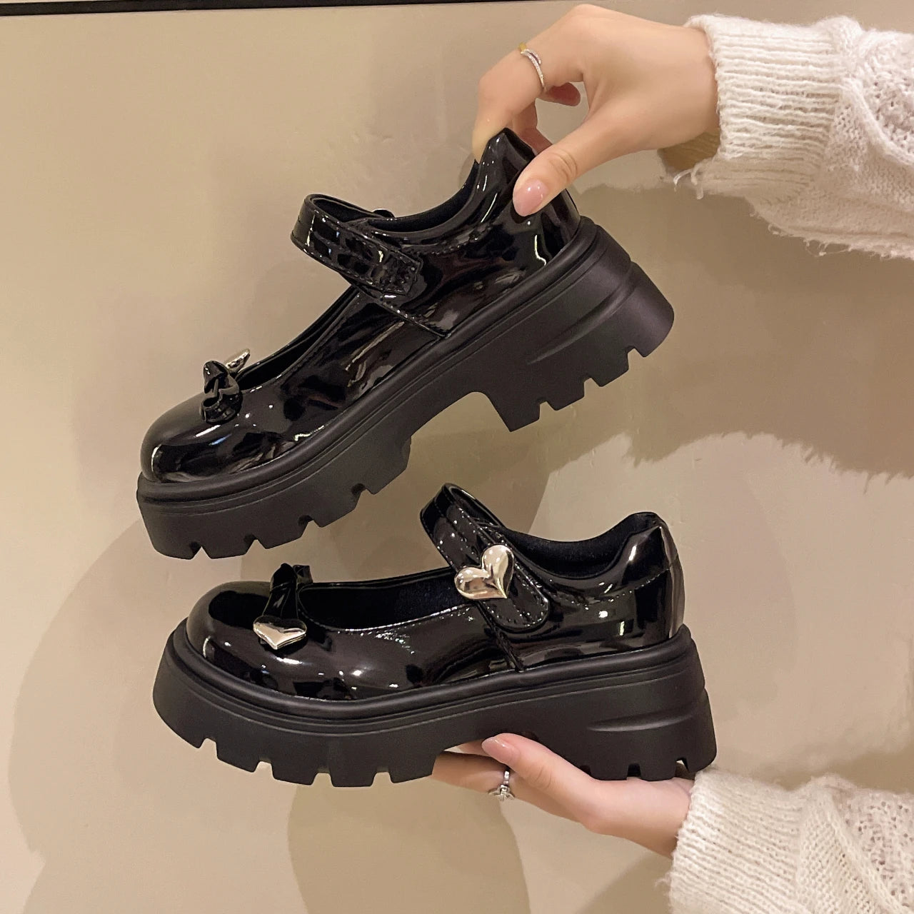 Bow-Knot Clogs Platform Female Footwear Oxfords New Butterfly