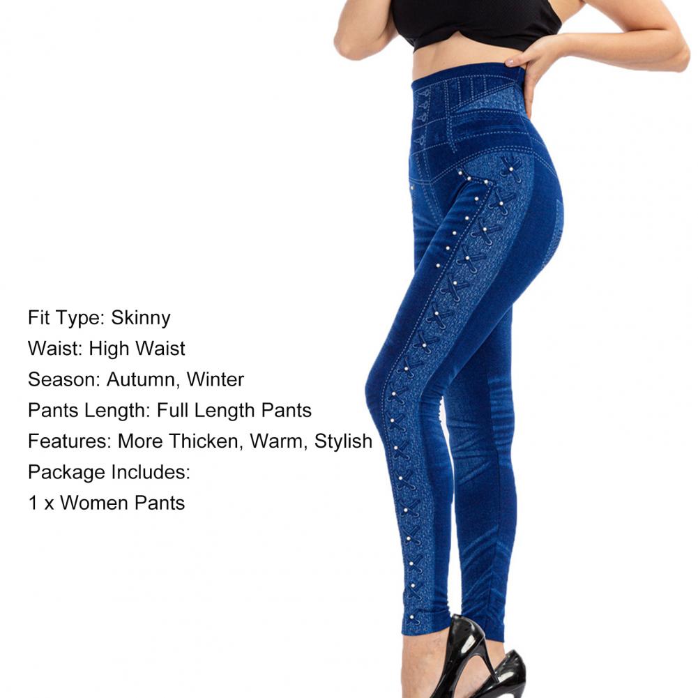 Stretchy Women Pants Stylish Fine Knitted Polyester Women Trousers for Daily Wear
