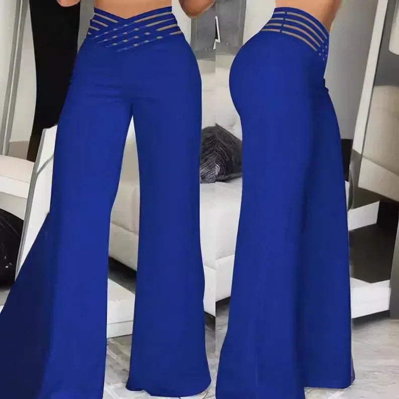 High Waist Casual Wide Leg Pants Clothes