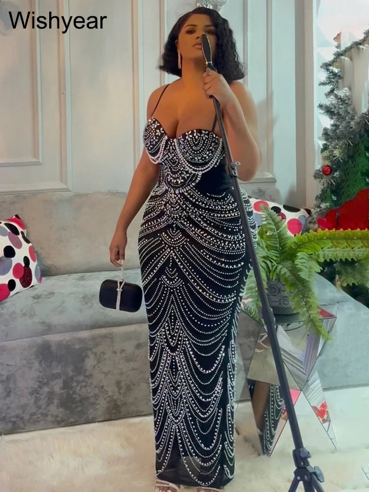 Rhinestone Celebrities Gown