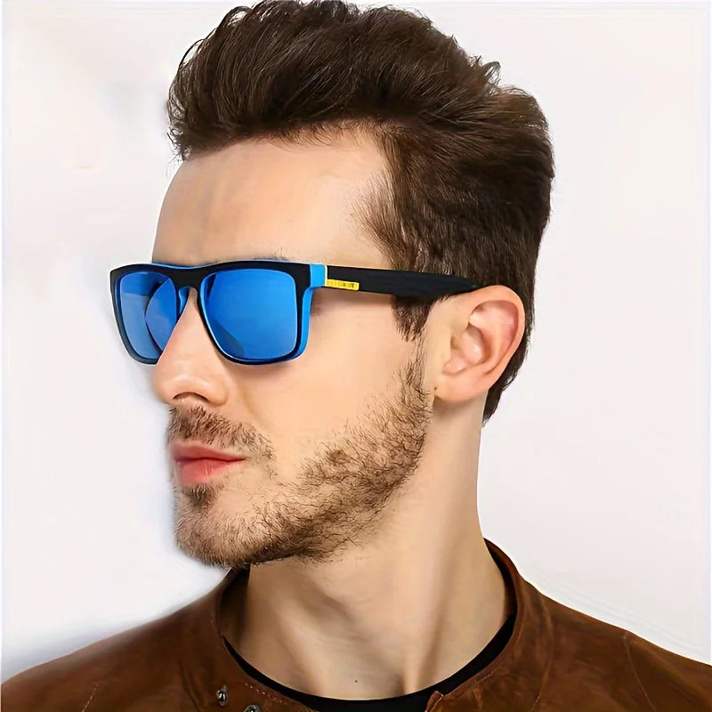 2pcs Square Polarized Sunglasses Anti Glare