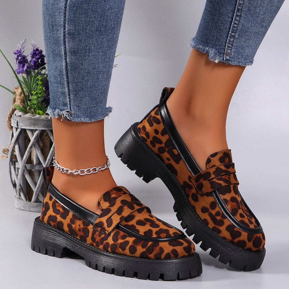 Leopard Loafers