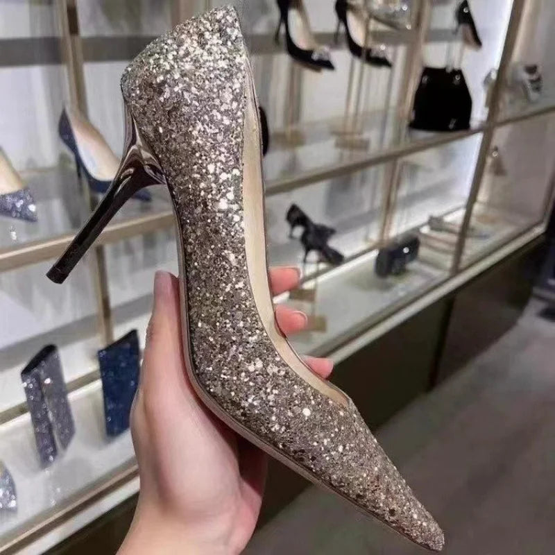 Sexy Silver Heels