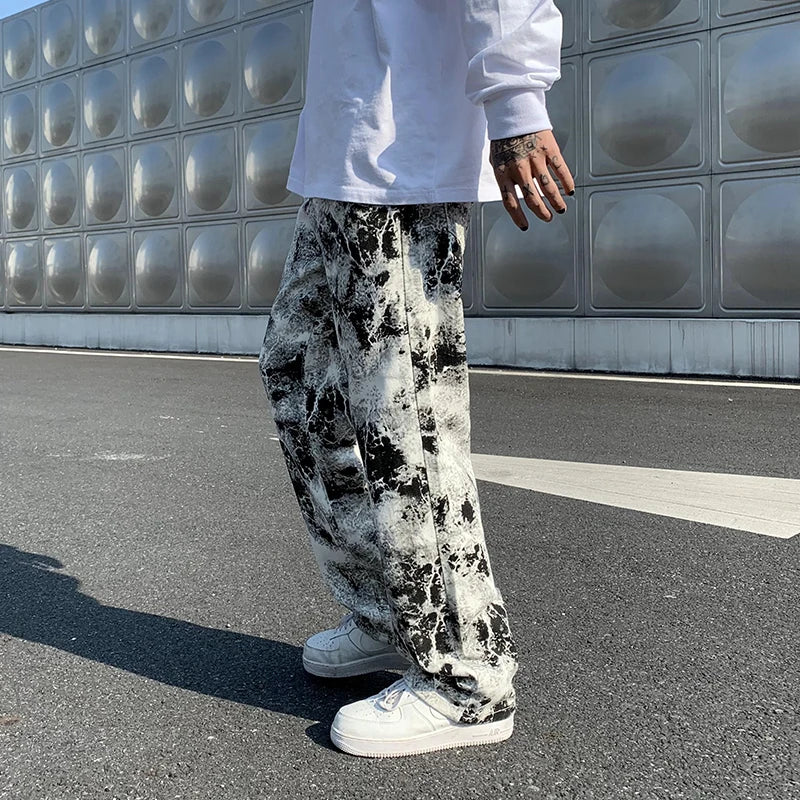 Mens Jean Fashion Printed