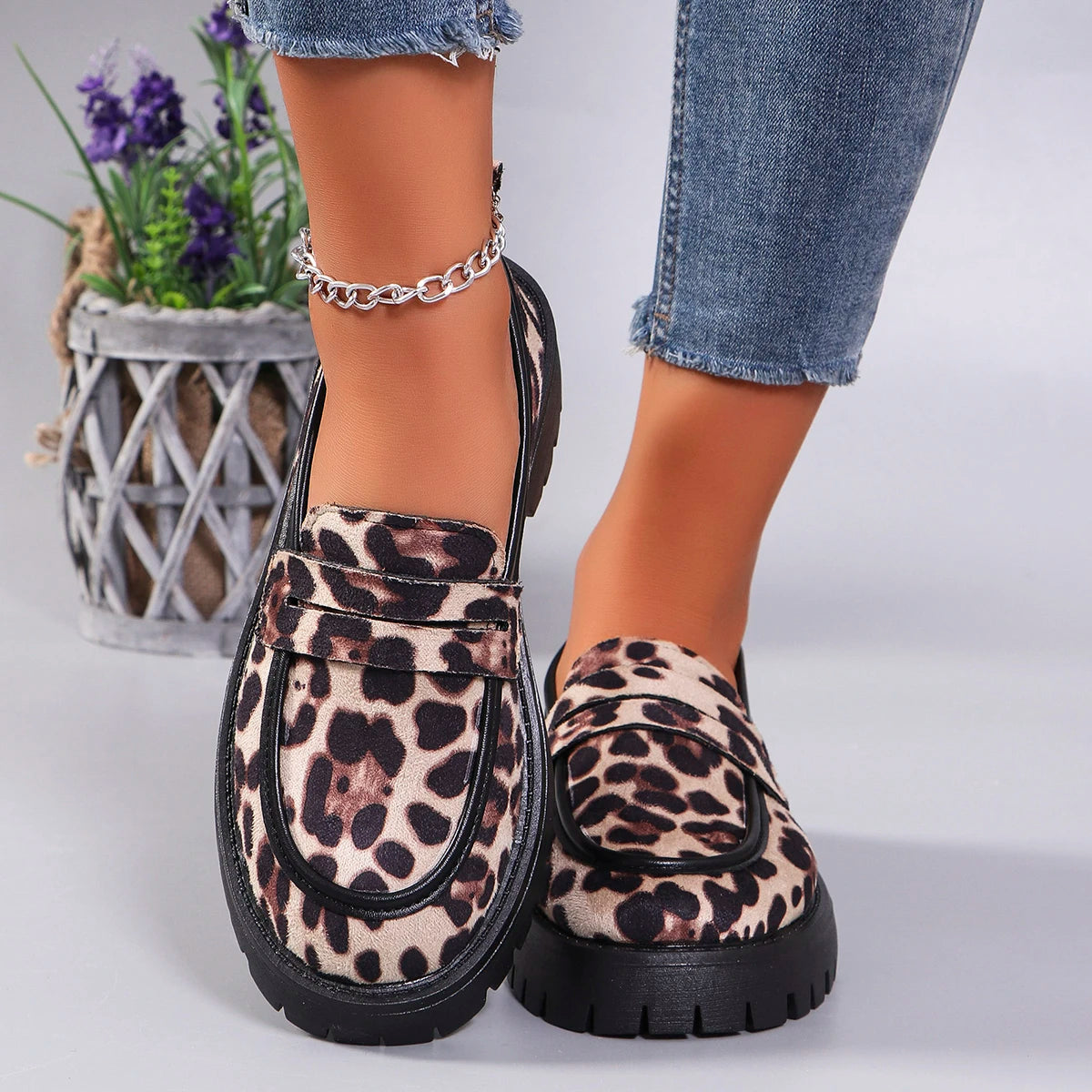 Leopard Loafers