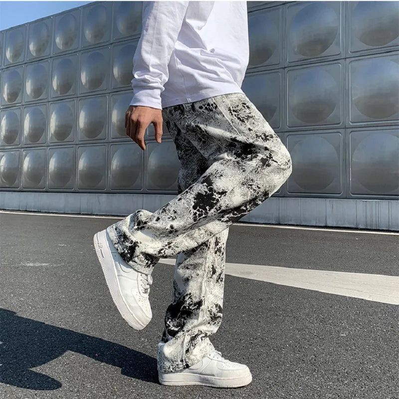 Mens Jean Fashion Printed