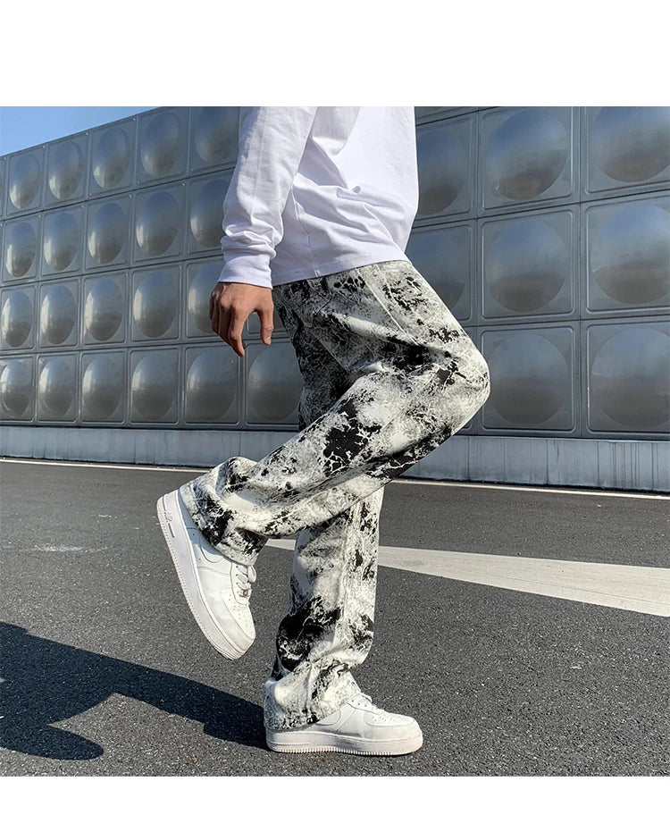Mens Jean Fashion Printed