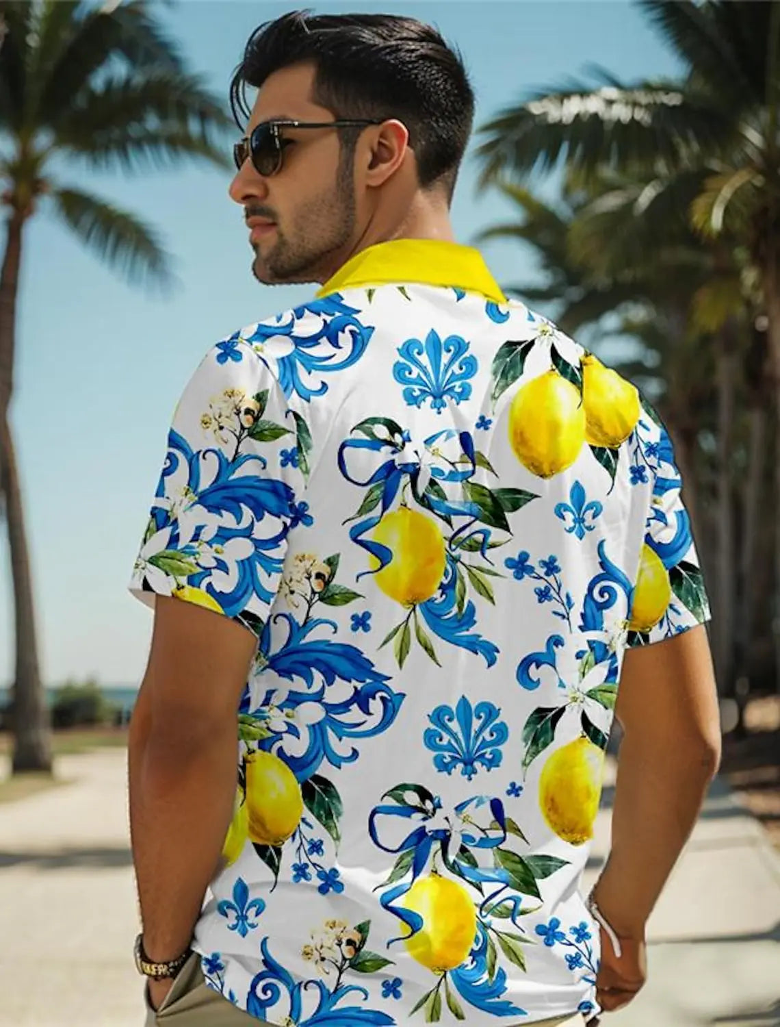 Button Up Short Sleeve tee  Beach Shirt Vacation Daily Wear