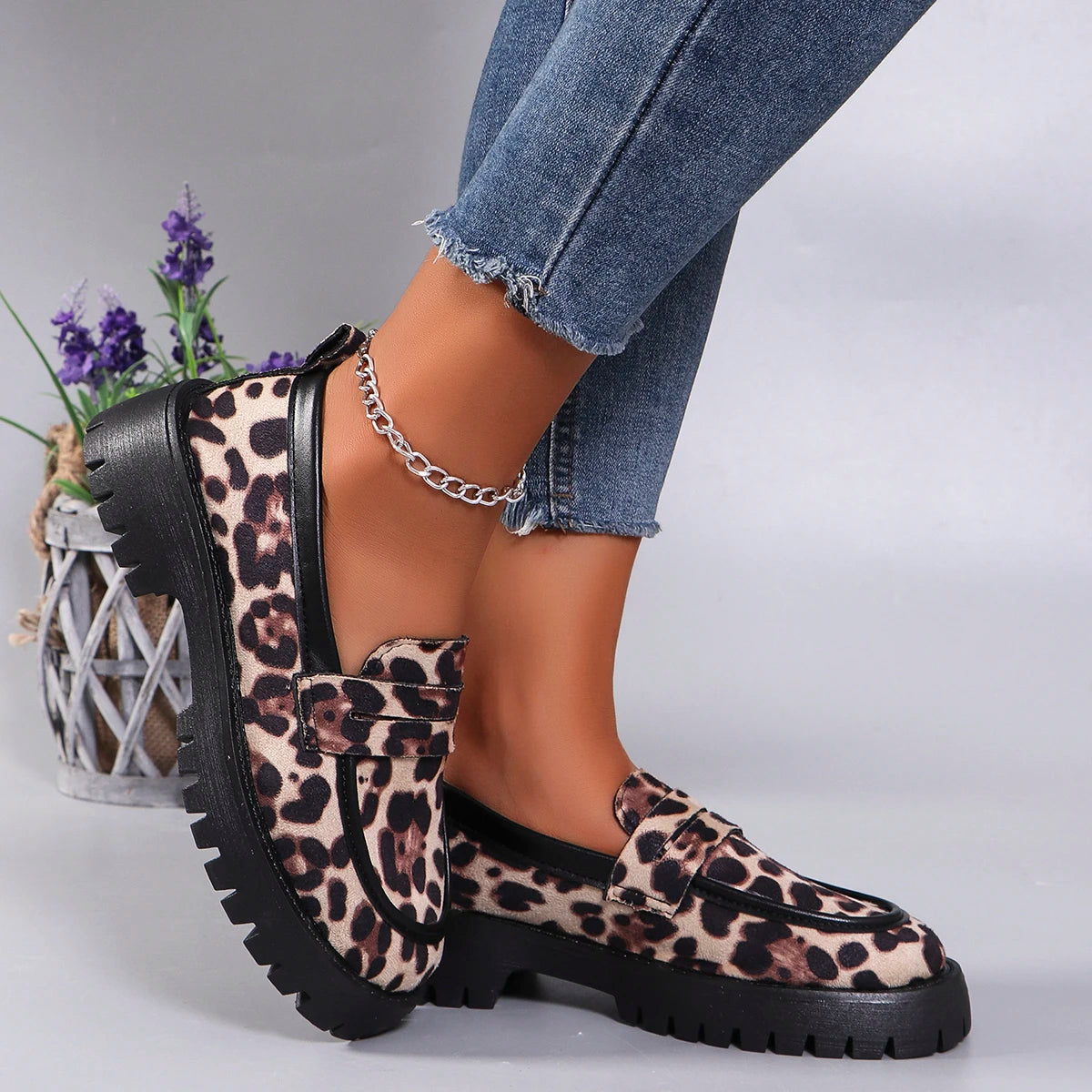 Leopard Loafers