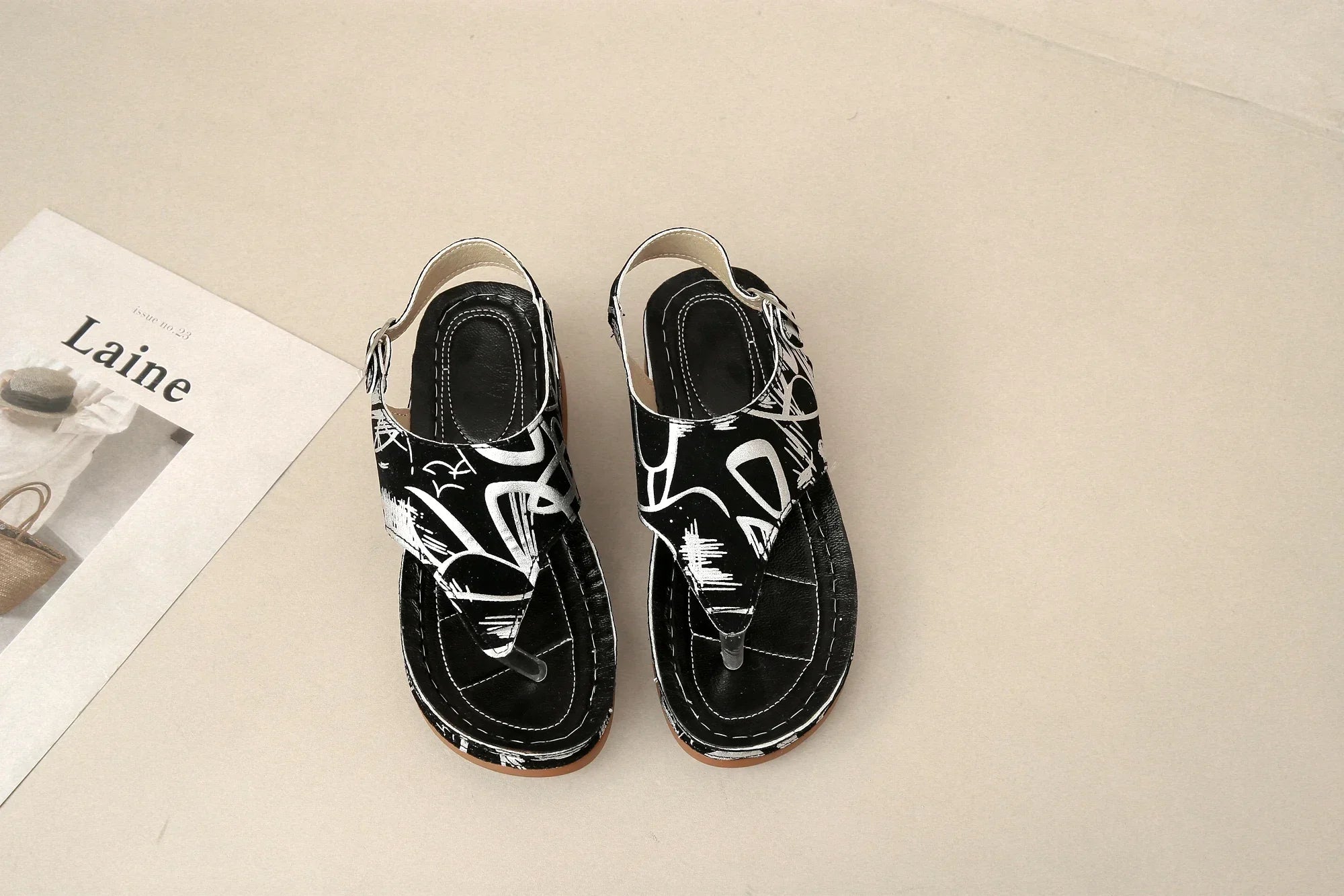 Retro Orthopedic Wedge Platform Sandals