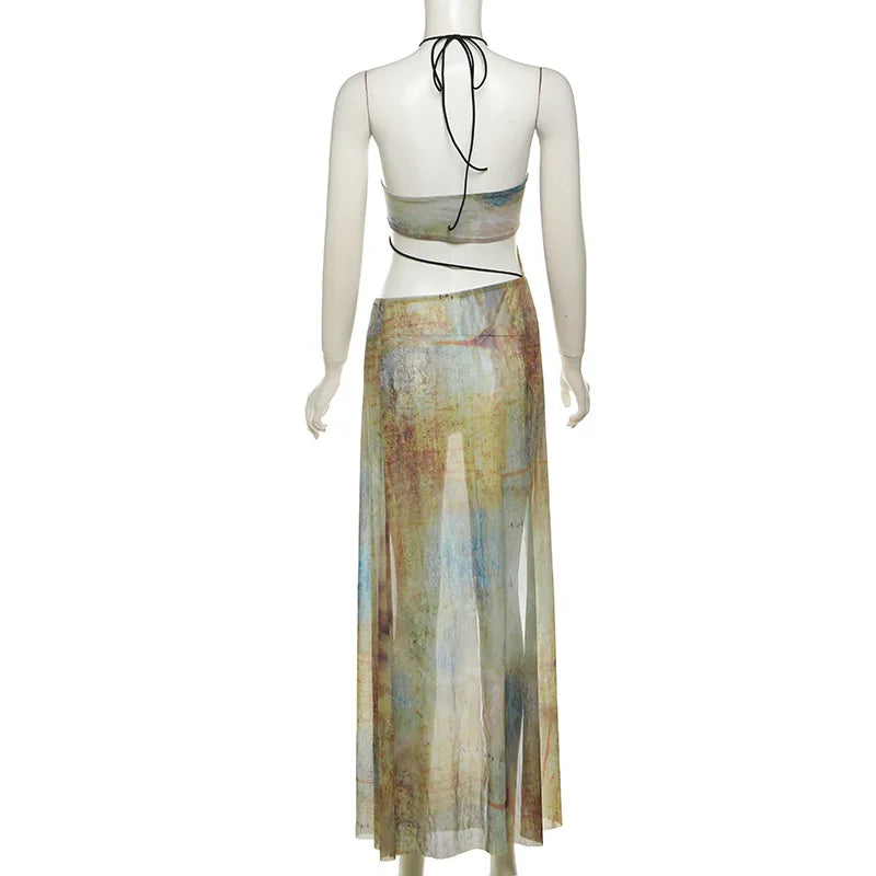 Tie Dye Vacation Maxi Dress