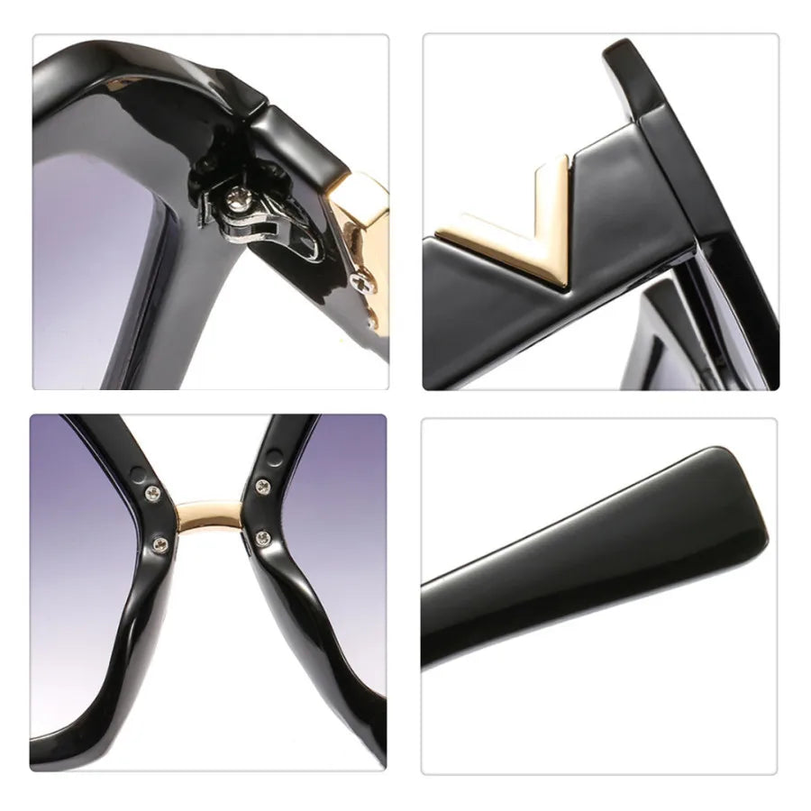 Luxury Retro Square Sunglasses