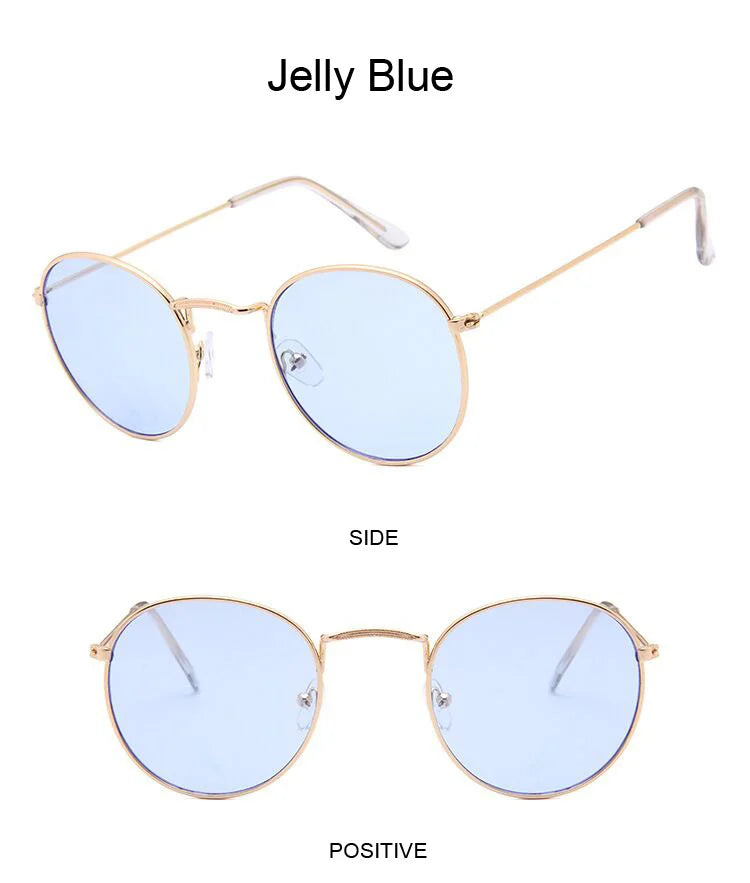 Classic Round Sunglasses UNISEX Vintage Small Frame Driving Sun Glasses