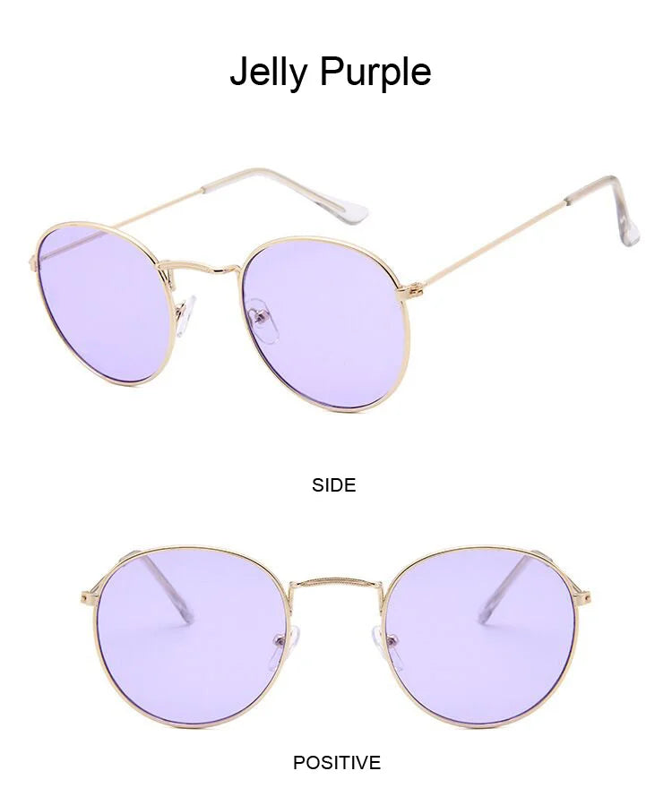 Classic Round Sunglasses UNISEX Vintage Small Frame Driving Sun Glasses