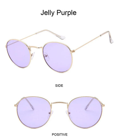 Classic Round Sunglasses UNISEX Vintage Small Frame Driving Sun Glasses