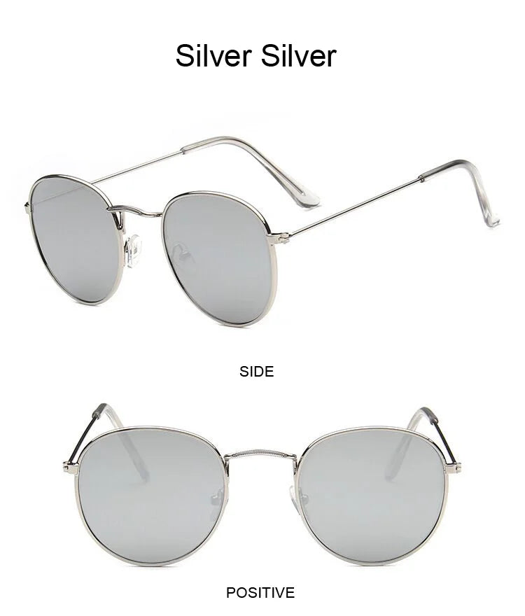 Classic Round Sunglasses UNISEX Vintage Small Frame Driving Sun Glasses