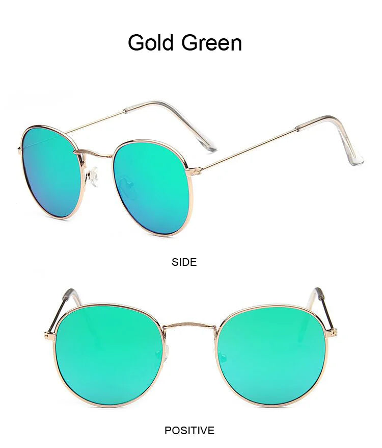 Classic Round Sunglasses UNISEX Vintage Small Frame Driving Sun Glasses