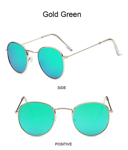 Classic Round Sunglasses UNISEX Vintage Small Frame Driving Sun Glasses