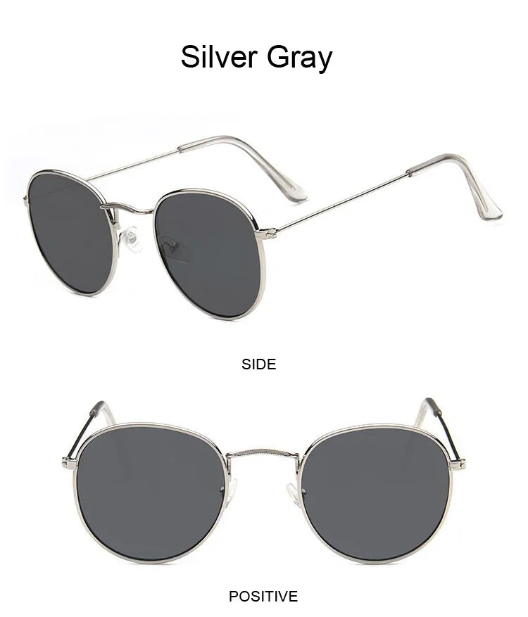 Classic Round Sunglasses UNISEX Vintage Small Frame Driving Sun Glasses