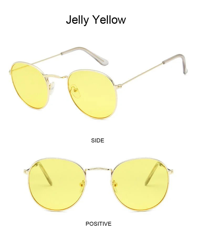 Classic Round Sunglasses UNISEX Vintage Small Frame Driving Sun Glasses