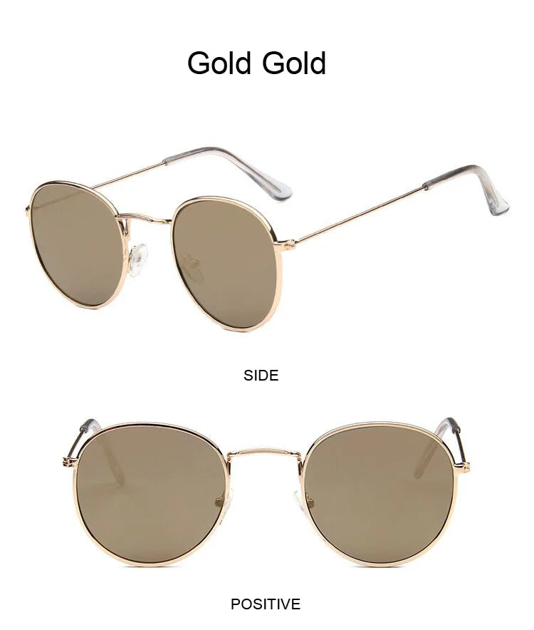 Classic Round Sunglasses UNISEX Vintage Small Frame Driving Sun Glasses