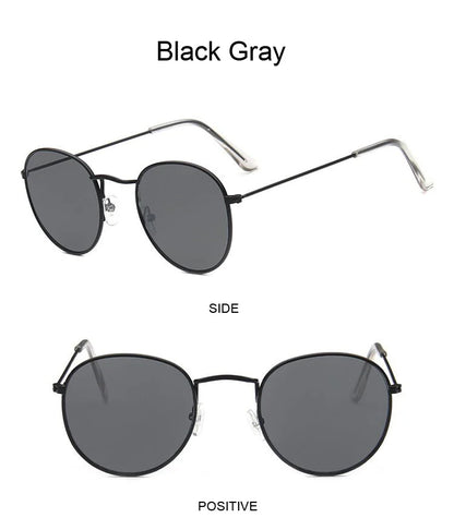 Classic Round Sunglasses UNISEX Vintage Small Frame Driving Sun Glasses