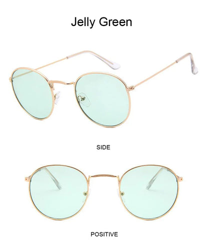 Classic Round Sunglasses UNISEX Vintage Small Frame Driving Sun Glasses