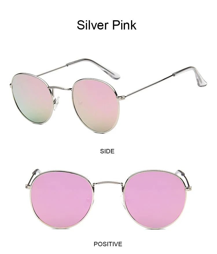 Classic Round Sunglasses UNISEX Vintage Small Frame Driving Sun Glasses