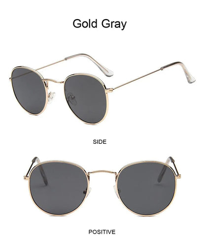 Classic Round Sunglasses UNISEX Vintage Small Frame Driving Sun Glasses