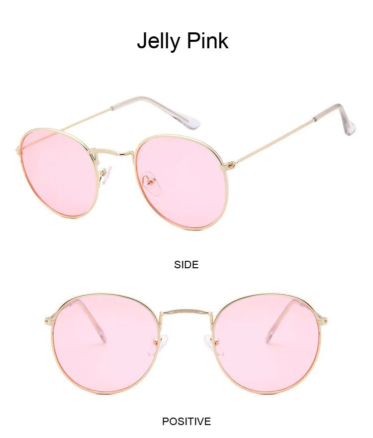 Classic Round Sunglasses UNISEX Vintage Small Frame Driving Sun Glasses