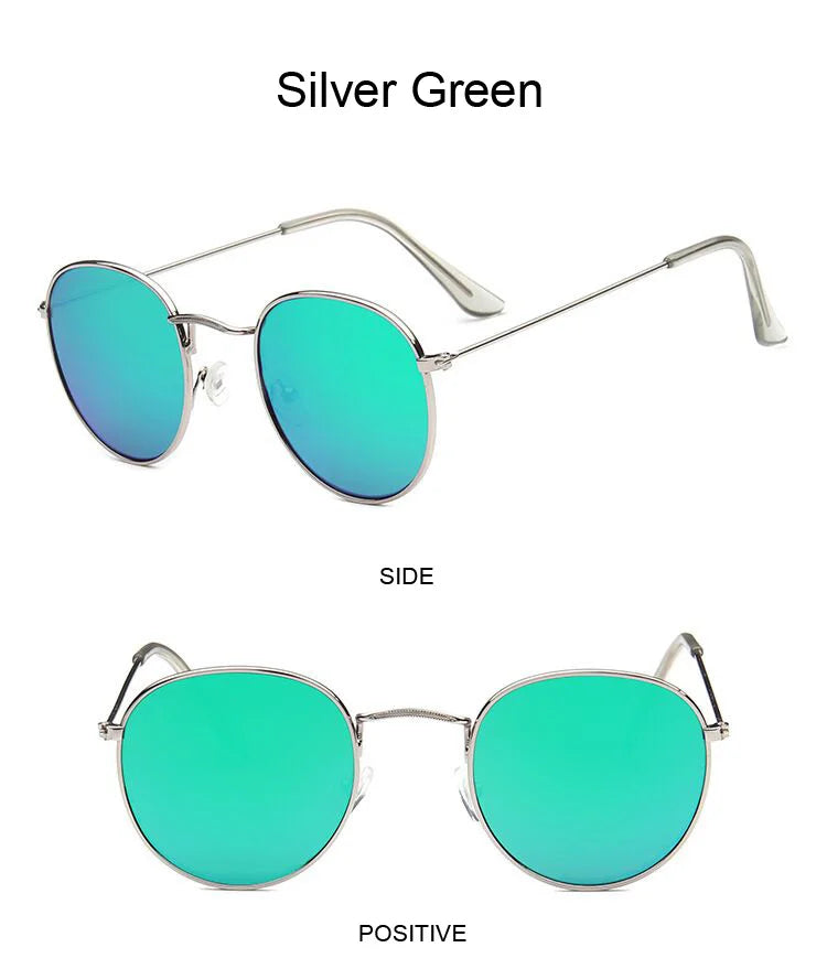 Classic Round Sunglasses UNISEX Vintage Small Frame Driving Sun Glasses