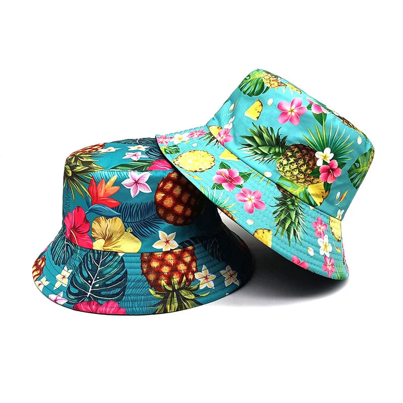 Pineapple Print Bucket Hat