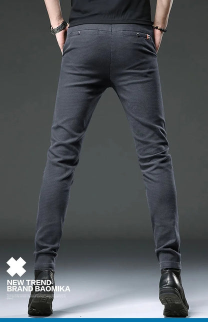 Classic Fashion Solid Color Elastic Jeans