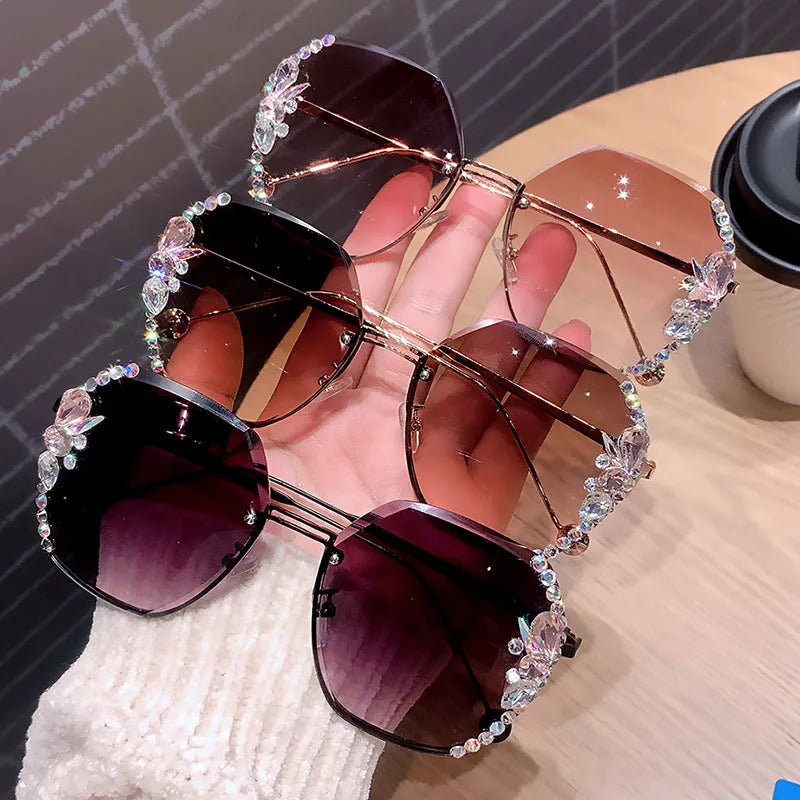 New Decorative Rhinestone Sunglasses