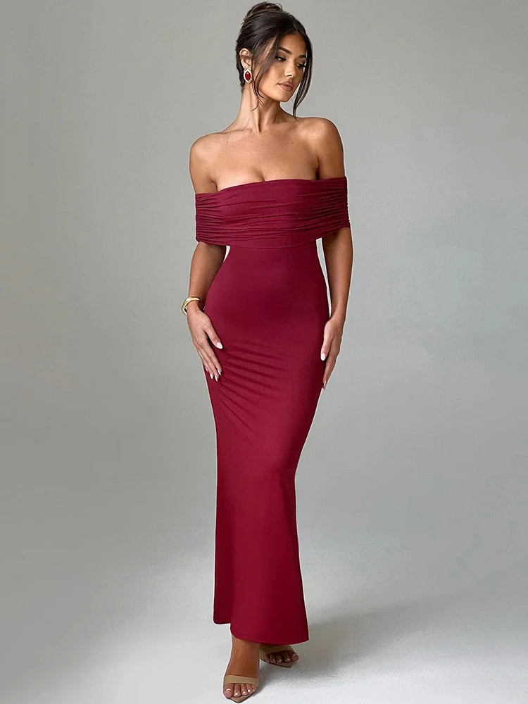 Strapless Backless Sexy Maxi Dress