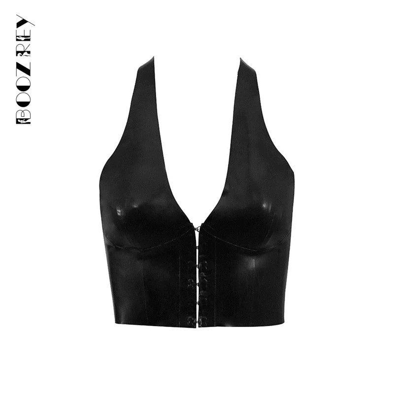 Latex Halter Top