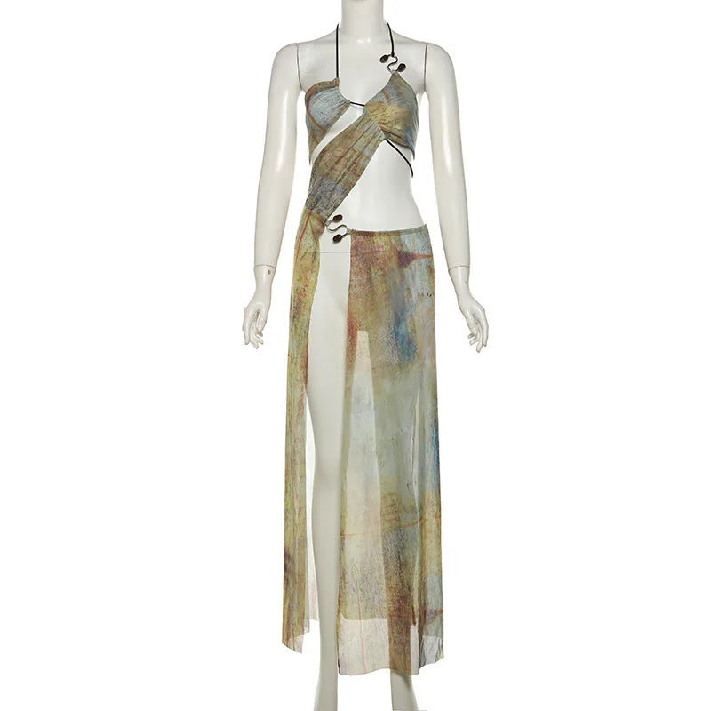 Tie Dye Vacation Maxi Dress