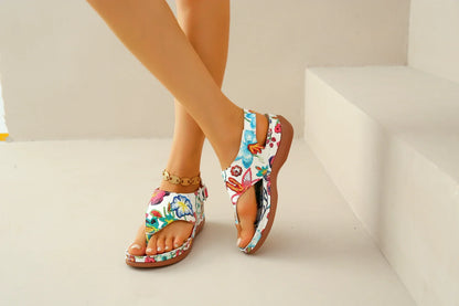 Retro Orthopedic Wedge Platform Sandals